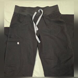 FIGS Technical Collection Kade Cargo Scrub Pants Black S